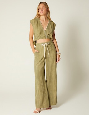 Pantalón relaxed Studio F amplio para mujer