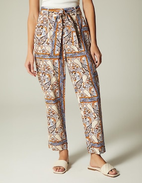 Pantalón easy pant Studio F straight para mujer