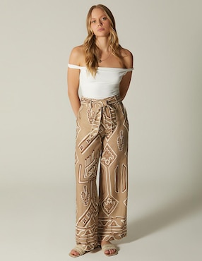 Pantalón relaxed Studio F amplio para mujer