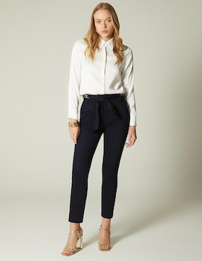 Pantalón chino Studio F skinny para mujer