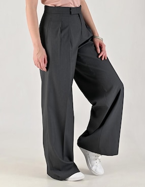 Pantalón plisado Supply regular para mujer