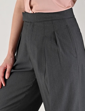 Pantalón plisado Supply regular para mujer