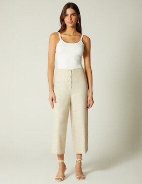 Pantalón capri Studio F straight para mujer