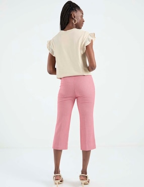 Pantalón capri Petite Studio straight para mujer