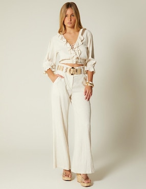 Pantalón relaxed Studio F amplio para mujer