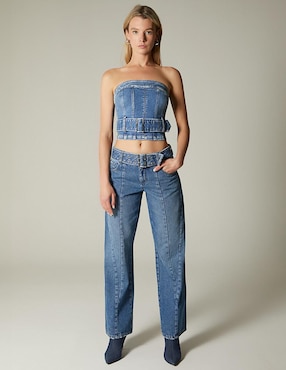 Jeans straight Studio F Adana Denim para mujer