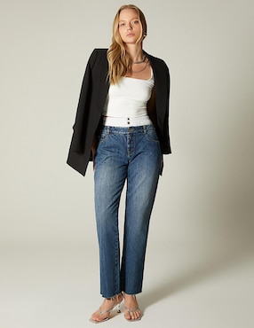 Jeans straight Studio F para mujer
