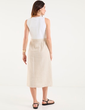 Vestido midi casual Map para mujer