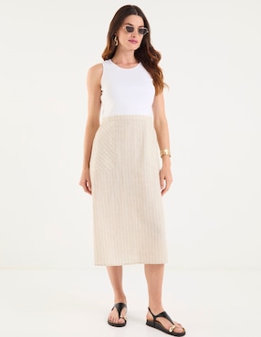 Vestido midi casual Map para mujer