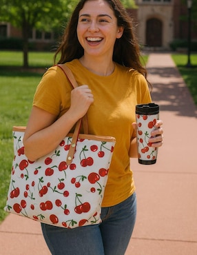Bolsa tote Yoiko Cherry Bliss para mujer