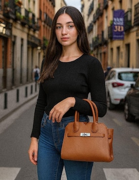 Bolsa satchel Yoiko Sahara para mujer