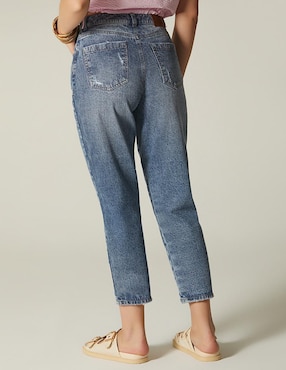 Jeans capri boyfriend Studio F para mujer