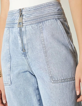 Jeans relaxed amplio Studio F Denim Luxury Silver para mujer