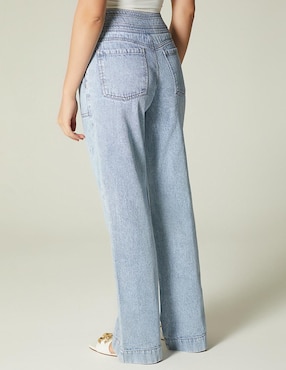 Jeans relaxed amplio Studio F Denim Luxury Silver para mujer