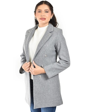 Abrigo Roman Fashion abierto para mujer