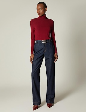 Jeans relaxed Studio F Raw Denim para mujer