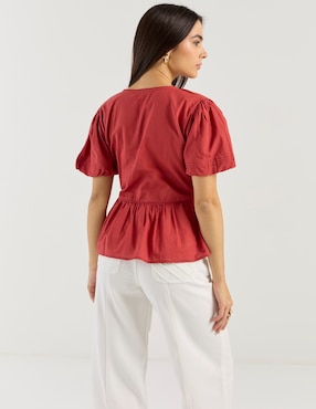 Blusa Petite Studio manga corta para mujer
