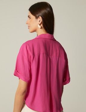 Blusa Studio F manga corta para mujer