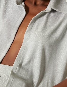 Blusa Studio F manga larga para mujer