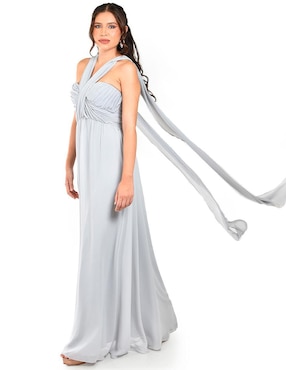 Vestido maxi de fiesta Roman Fashion escote corazón