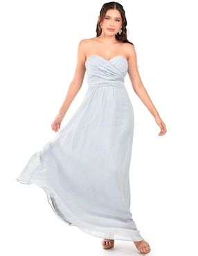 Vestido maxi de fiesta Roman Fashion escote corazón