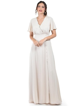 Vestido maxi de fiesta Roman Fashion escote V