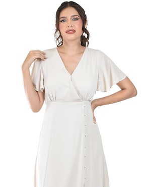 Vestido maxi de fiesta Roman Fashion escote V