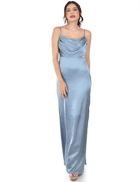 Vestido maxi de fiesta Roman Fashion escote cuadrado