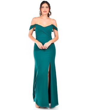Vestido maxi de fiesta Roman Fashion escote corazón