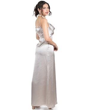 Vestido maxi de fiesta Roman Fashion escote cuadrado