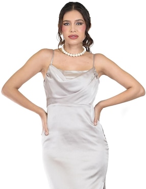 Vestido maxi de fiesta Roman Fashion escote cuadrado