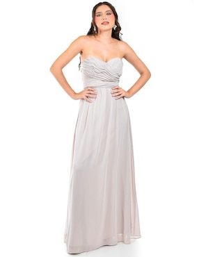Vestido maxi de fiesta Roman Fashion escote corazón