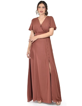 Vestido maxi de fiesta Roman Fashion escote V