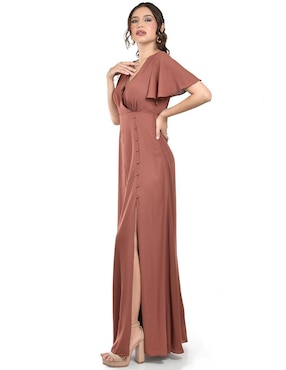 Vestido maxi de fiesta Roman Fashion escote V