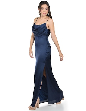 Vestido maxi de fiesta Roman Fashion escote cuadrado