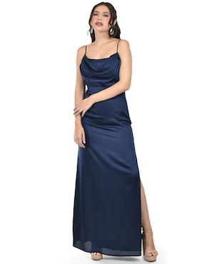 Vestido maxi de fiesta Roman Fashion escote cuadrado