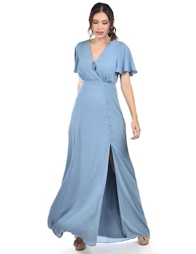 Vestido maxi de fiesta Roman Fashion escote V