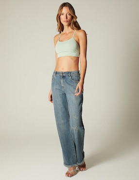 Top Studio F cuello redondo tirante delgado