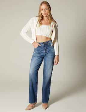 Top Studio F escote cuadrado tirante ancho