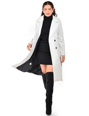 Abrigo Roman Fashion abierto para mujer