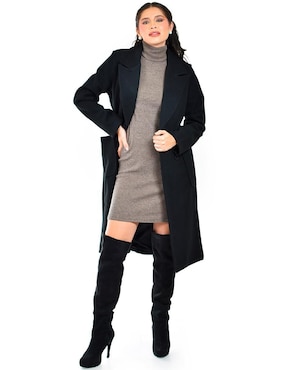 Abrigo Roman Fashion abierto para mujer