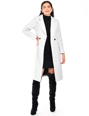 Abrigo Roman Fashion abierto para mujer