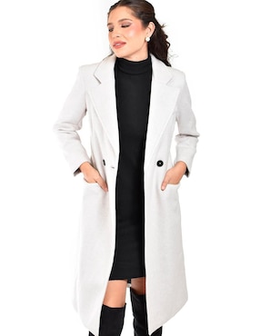 Abrigo Roman Fashion abierto para mujer