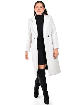 Abrigo Roman Fashion abierto para mujer