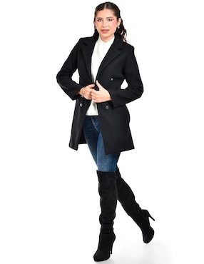 Abrigo Roman Fashion abierto para mujer