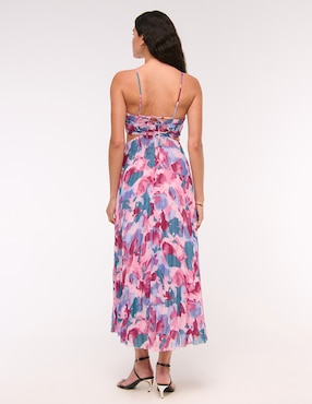 Vestido largo fiesta abercrombie & fitch escote V