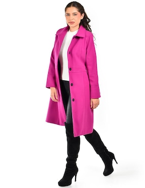 Abrigo Roman Fashion abierto para mujer