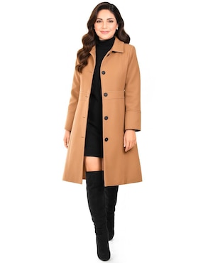 Abrigo Roman Fashion abierto para mujer