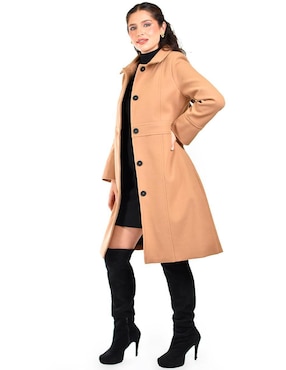 Abrigo Roman Fashion abierto para mujer