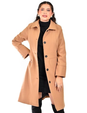 Abrigo Roman Fashion abierto para mujer